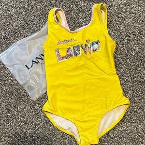 Girls Lanvin swimsuit, one piece size 4. Kept in good condition.